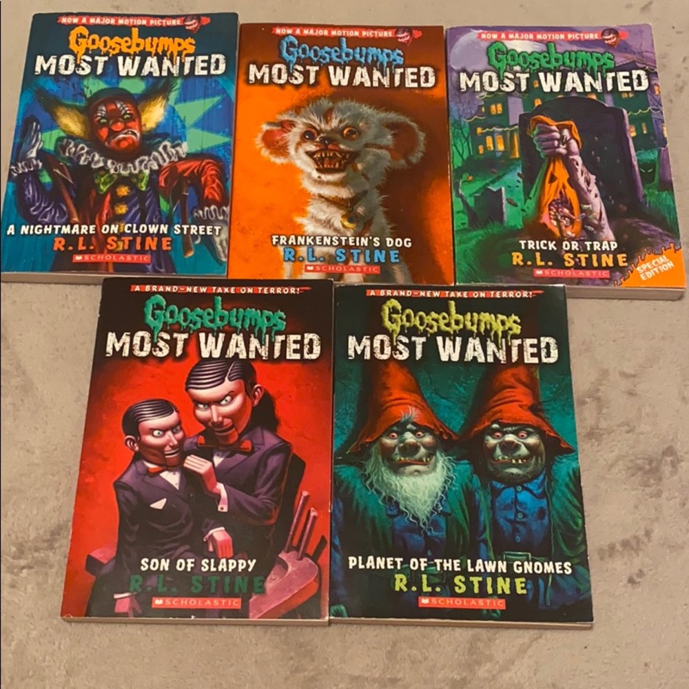 Goosebumps Most Wanted Book Lot